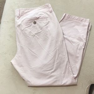 Old Navy Light Pink Cropped Chino